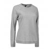 ARBEITS-SWEATSHIRT / ARBEITSPULLOVER DAMEN|CORE O-Neck 616 von ID / Farbe: grau / 50% BAUMWOLLE 50% POLYESTER - | MEIN-K