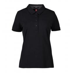 ARBEITS-POLO-SHIRT DAMEN | Business Stretch 535 von ID / Farbe: schwarz / 95% BAUMWOLLE 5% ELASTANE - | MEIN-KASACK.de |