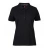 ARBEITS-POLO-SHIRT DAMEN | Business Stretch 535 von ID / Farbe: schwarz / 95% BAUMWOLLE 5% ELASTANE - | MEIN-KASACK.de |