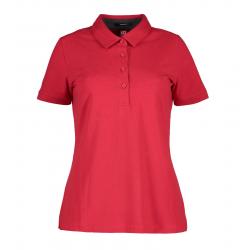 ARBEITS-POLO-SHIRT DAMEN | Business Stretch 535 von ID / Farbe: rot / 95% BAUMWOLLE 5% ELASTANE - | MEIN-KASACK.de | kas