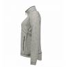 ARBEITSJACKE / FLEECEJACKE DAMEN | Zip'n'Mix Melange 848 von ID / Farbe: grau / 100% POLYESTER - | MEIN-KASACK.de | kasa