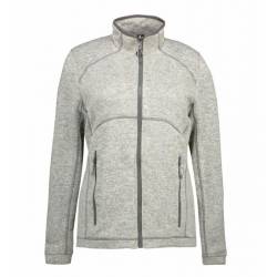 ARBEITSJACKE / FLEECEJACKE DAMEN | Zip'n'Mix Melange 848 von ID / Farbe: grau / 100% POLYESTER - | MEIN-KASACK.de | kasa