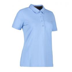 ARBEITS-POLO-SHIRT DAMEN | Business Stretch 535 von ID / Farbe: hellblau / 95% BAUMWOLLE 5% ELASTANE - | MEIN-KASACK.de 