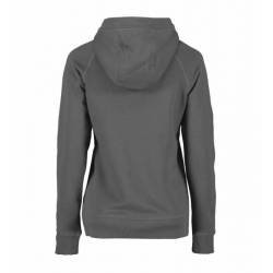 ARBEITS-HOODIE / ARBEITSPULLOVER DAMEN | CORE 637 von ID / Farbe: silber grau / 60% BAUMWOLLE 40% POLYESTER - | MEIN-KAS