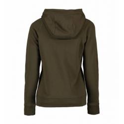 ARBEITS-HOODIE / ARBEITSPULLOVER DAMEN | CORE 637 von ID / Farbe: oliv / 60% BAUMWOLLE 40% POLYESTER - | MEIN-KASACK.de 