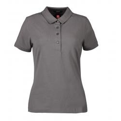 ARBEITS-POLO-SHIRT DAMEN | Business Stretch 535 von ID / Farbe: grau / 95% BAUMWOLLE 5% ELASTANE - | MEIN-KASACK.de | ka