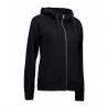 RESTPOSTEN: CORE Full Zip Damen Hoodie 639 von ID / Farbe: schwarz / 60% BAUMWOLLE 40% POLYESTER - | MEIN-KASACK.de | ka