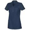 RESTPOSTEN: Damen - STRETCH-Kasack 3450 von TEAMDRESS / Farbe: marine / 50% Polyester - 50% Baumwolle - 180g/m2 - | MEIN