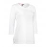 RESTPOSTEN: PRO Wear Damen T-Shirt | 3/4-Arm 313 von ID / Farbe: weiß / 60% BAUMWOLLE 40% POLYESTER - | MEIN-KASACK.de |