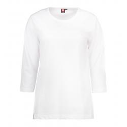 RESTPOSTEN: PRO Wear Damen T-Shirt | 3/4-Arm 313 von ID / Farbe: weiß / 60% BAUMWOLLE 40% POLYESTER - | MEIN-KASACK.de |