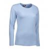 RESTPOSTEN: Interlock Damen T-Shirt | Langarm| 0509 von ID / Farbe: hellblau / 100% BAUMWOLLE - | MEIN-KASACK.de | kasac