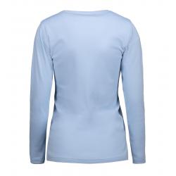 RESTPOSTEN: Interlock Damen T-Shirt | Langarm| 0509 von ID / Farbe: hellblau / 100% BAUMWOLLE - | MEIN-KASACK.de | kasac