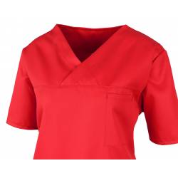 Herren-Kasack / OP - Kasack - 2700 von MEIN-KASACK.de / Farbe: rot / 50%PES - 50%Tencel - 200g/m² - | MEIN-KASACK.de | k