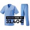 SALE - Kombination aus KASACK 273 und  SCHLUPFHOSE 330 von MEIN-KASACK.de / Farbe: HELLBLAU - | MEIN-KASACK.de | kasack 