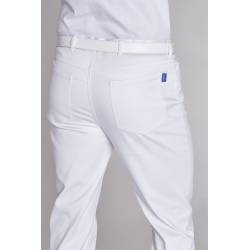 Herrenhose - STRETCH - 8420 von LEIBER / Farbe: weiß / 63% Baumwolle 34% Polyester 3% Elastolefin - | MEIN-KASACK.de | k