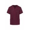 Herren-Kasack - KS 65 - ESSENTIAL von KARLOWSKY / Farbe: aubergine / 65% Polyester-35% Baumwolle-150 g - | MEIN-KASACK.d