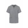 Herren-Kasack - KS 65 - ESSENTIAL von KARLOWSKY / Farbe: platingrau / 65% Polyester-35% Baumwolle-150 g - | MEIN-KASACK.