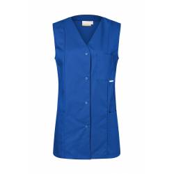 Damen-Kasack - ohne Arm - KS 40 von KARLOWSKY / Farbe: blau / 65% Polyester-35% Baumwolle-215 g - | MEIN-KASACK.de | kas