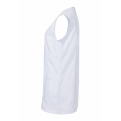 Damen-Kasack - ohne Arm - BKS 1 BASIC von KARLOWSKY / Farbe: weiß / 65% Polyester-35% Baumwolle-195 g - | MEIN-KASACK.de