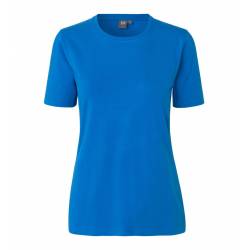 ARBEITS-T-SHIRT DAMEN | Stretch Komfort 595 von ID / Farbe: Azur / 75% Baumwolle 20% Viskose 5% Elasthan - | MEIN-KASACK