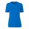 ARBEITS-T-SHIRT DAMEN | Stretch Komfort 595 von ID / Farbe: Azur / 75% Baumwolle 20% Viskose 5% Elasthan - | MEIN-KASACK