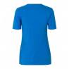 ARBEITS-T-SHIRT DAMEN | Stretch Komfort 595 von ID / Farbe: Azur / 75% Baumwolle 20% Viskose 5% Elasthan - | MEIN-KASACK