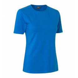 ARBEITS-T-SHIRT DAMEN | Stretch Komfort 595 von ID / Farbe: Azur / 75% Baumwolle 20% Viskose 5% Elasthan - | MEIN-KASACK