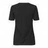 ARBEITS-T-SHIRT DAMEN | Stretch Komfort 595 von ID / Farbe: Schwarz / 75% Baumwolle 20% Viskose 5% Elasthan - | MEIN-KAS