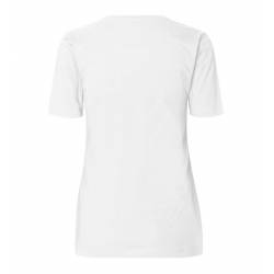 ARBEITS-T-SHIRT DAMEN | Stretch Komfort 595 von ID / Farbe: Weiß / 75% Baumwolle 20% Viskose 5% Elasthan - | MEIN-KASACK