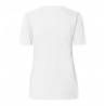 ARBEITS-T-SHIRT DAMEN | Stretch Komfort 595 von ID / Farbe: Weiß / 75% Baumwolle 20% Viskose 5% Elasthan - | MEIN-KASACK