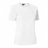 ARBEITS-T-SHIRT DAMEN | Stretch Komfort 595 von ID / Farbe: Weiß / 75% Baumwolle 20% Viskose 5% Elasthan - | MEIN-KASACK