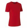 ARBEITS-T-SHIRT DAMEN | Stretch Komfort 595 von ID / Farbe: Rot / 75% Baumwolle 20% Viskose 5% Elasthan - | MEIN-KASACK.