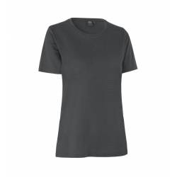 ARBEITS-T-SHIRT DAMEN | TENCEL 529 von ID / Farbe: Silber grau / 70% Polyester (recycled) 30% Lyocell - | MEIN-KASACK.de