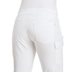 Damenhose - STRETCH - 6980 von LEIBER / Farbe: weiß / 48 % Polyester 48 % Baumwolle 4 % Elastolefin - | MEIN-KASACK.de |