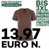 Stretch - Damen Workwear T-Shirt| TF 5 von KARLOWSKY / Farbe: hellbraun / 51% Polyester / 46% BW / 3% Elastane - | MEIN-