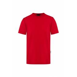 ARBEITS-T-SHIRT HERREN | Stretch WORKWEAR | TM 9 von KARLOWSKY / Farbe: rot / 51% Polyester / 46% BW / 3% Elastane - | M