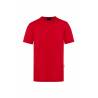 ARBEITS-T-SHIRT HERREN | Stretch WORKWEAR | TM 9 von KARLOWSKY / Farbe: rot / 51% Polyester / 46% BW / 3% Elastane - | M