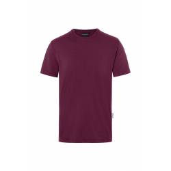 ARBEITS-T-SHIRT HERREN | Stretch WORKWEAR | TM 9 von KARLOWSKY / Farbe: aubergine / 51% Polyester / 46% BW / 3% Elastane