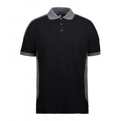 ARBEITS-POLO-SHIRT HERREN | PRO Wear Kontrast 322 von ID / Farbe: schwarz / 50% BAUMWOLLE 50% POLYESTER - | MEIN-KASACK.