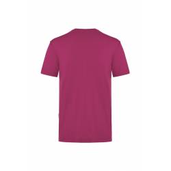 ARBEITS-T-SHIRT HERREN | Stretch WORKWEAR | TM 9 von KARLOWSKY / Farbe: fuchsia / 51% Polyester / 46% BW / 3% Elastane -