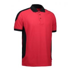 ARBEITS-POLO-SHIRT HERREN | PRO Wear Kontrast 322 von ID / Farbe: rot / 50% BAUMWOLLE 50% POLYESTER - | MEIN-KASACK.de |