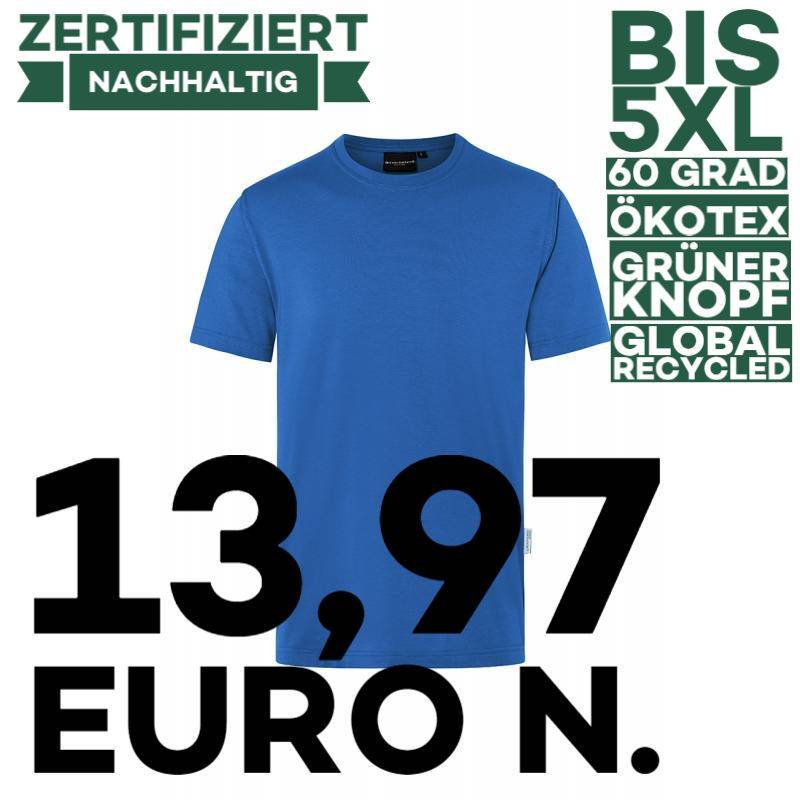 ARBEITS-T-SHIRT HERREN | Stretch WORKWEAR | TM 9 von KARLOWSKY / Farbe: königsblau / 51% Polyester / 46% BW / 3% Elastane | MEIN-KASACK.de - KASACK - KASACKS