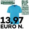 ARBEITS-T-SHIRT HERREN | Stretch WORKWEAR | TM 9 von KARLOWSKY / Farbe: pazifikblau / 51% Polyester / 46% BW / 3% Elasta