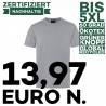 ARBEITS-T-SHIRT HERREN | Stretch WORKWEAR | TM 9 von KARLOWSKY / Farbe: platingrau / 51% Polyester / 46% BW / 3% Elastan