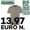 ARBEITS-T-SHIRT HERREN | Stretch WORKWEAR | TM 9 von KARLOWSKY / Farbe: salbei / 51% Polyester / 46% BW / 3% Elastane - 