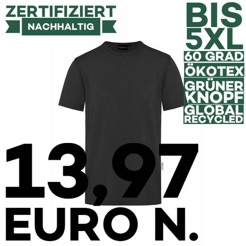 ARBEITS-T-SHIRT HERREN | Stretch WORKWEAR | TM 9 von KARLOWSKY / Farbe: schwarz / 51% Polyester / 46% BW / 3% Elastane | MEIN-KASACK.de - KASACK - KASACKS