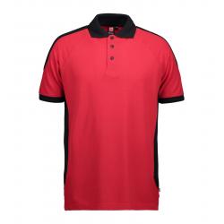 ARBEITS-POLO-SHIRT HERREN | PRO Wear Kontrast 322 von ID / Farbe: rot / 50% BAUMWOLLE 50% POLYESTER - | MEIN-KASACK.de |