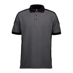 ARBEITS-POLO-SHIRT HERREN | PRO Wear Kontrast 322 von ID / Farbe: grau / 50% BAUMWOLLE 50% POLYESTER - | MEIN-KASACK.de 