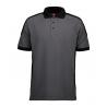 ARBEITS-POLO-SHIRT HERREN | PRO Wear Kontrast 322 von ID / Farbe: grau / 50% BAUMWOLLE 50% POLYESTER - | MEIN-KASACK.de 