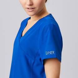 Damen - STRETCH-Kasack 702 - SlimFit von EXNER / Farbe: royal blau / 94% Polyester, 6% Spandex, 170 g - | MEIN-KASACK.de